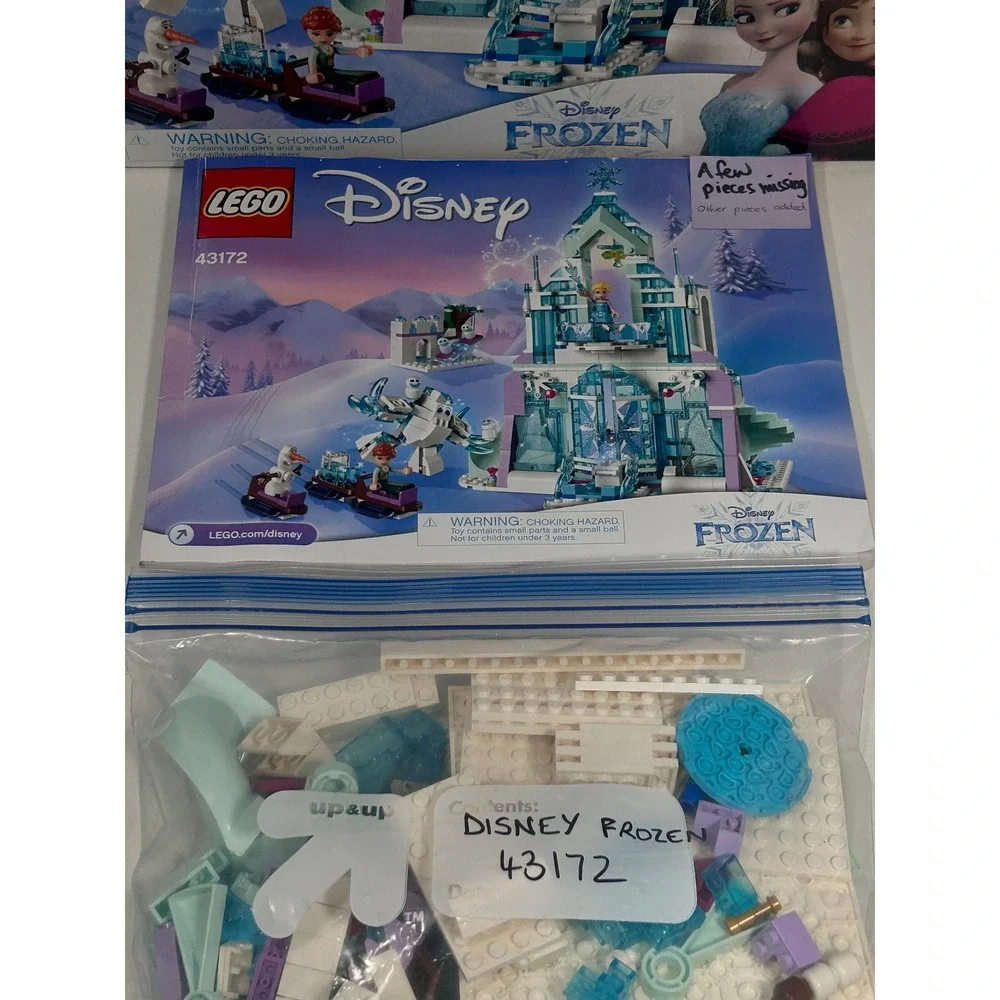 LEGO Disney Frozen Elsa's Magical Ice Palace 43172 Building Toy Set Box READ**